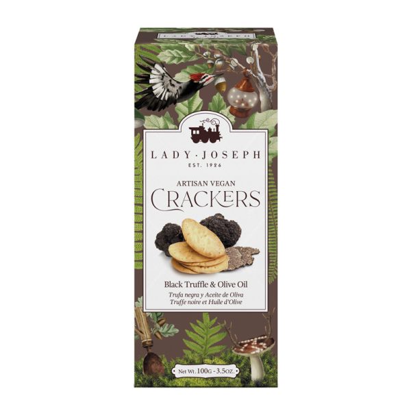 Lady Joseph Black Truffle & Olive Oil Crackers 100g