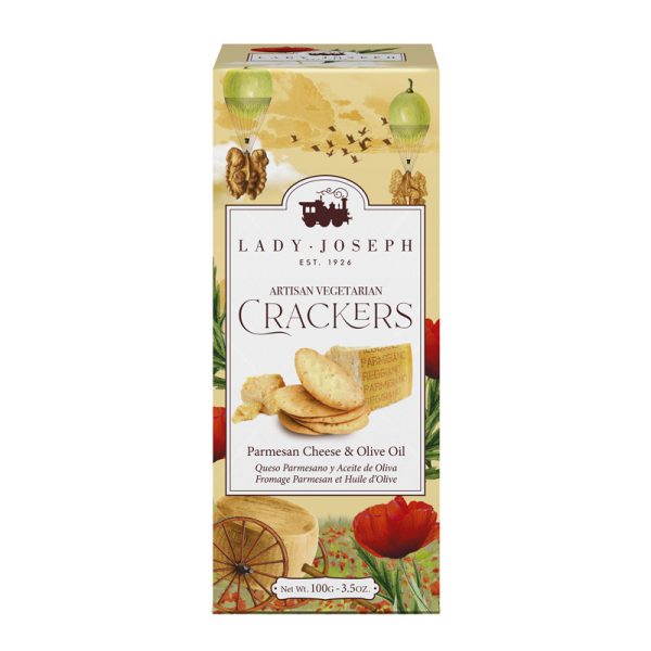 Lady Joseph Parmigiano Reggiano & Olive Oil Crackers 100g