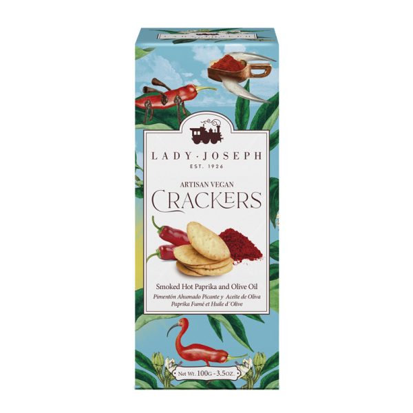 Lady Joseph Smoked Hot Paprika & Olive Oil Crackers 100g