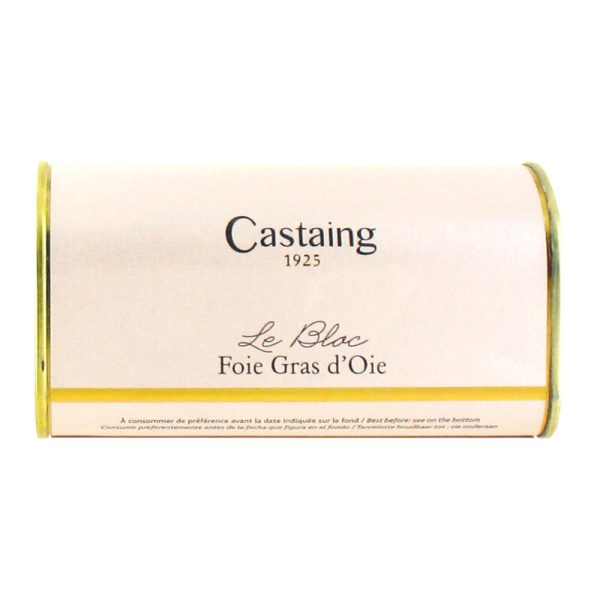 Castaing Block of goose liver tin 200g