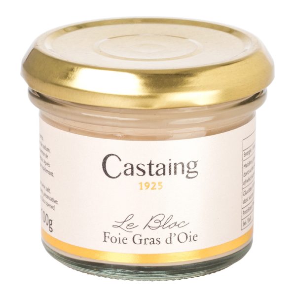 Bloco de Foie Gras de Ganso em Frasco Castaing 100g