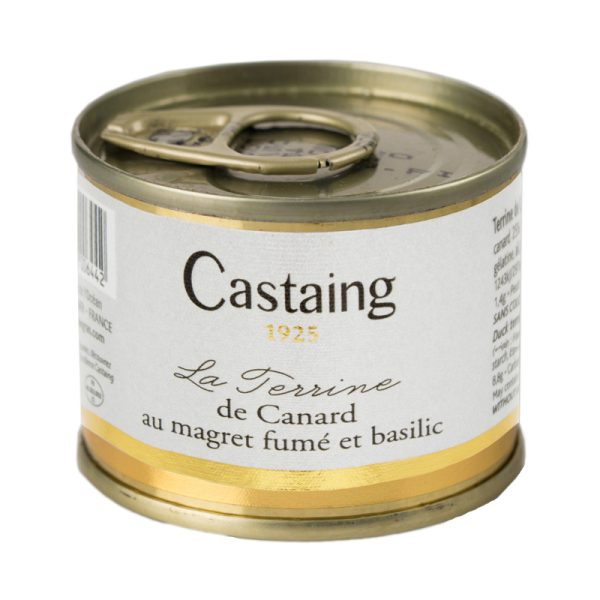 Castaing Duck pâté with smoked duck breast and basil 67g