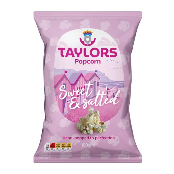 Pipocas Doces e Salgadas Taylors Snacks 100g