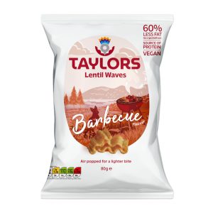 Chips de Lentilhas Ondulados BBQ Taylors Snacks 80g
