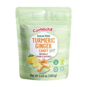 Corniche Turmeric Ginger Chewy Candy Lemon 100g