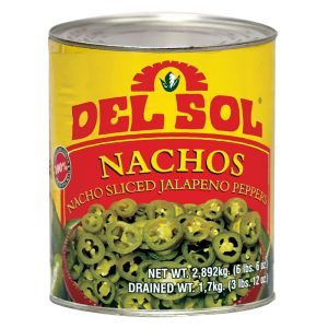 DelSol Sliced Green Jalapeno Peppers 2892g