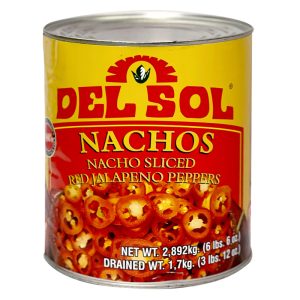 DelSol Sliced Red Jalapeno Peppers 2892g