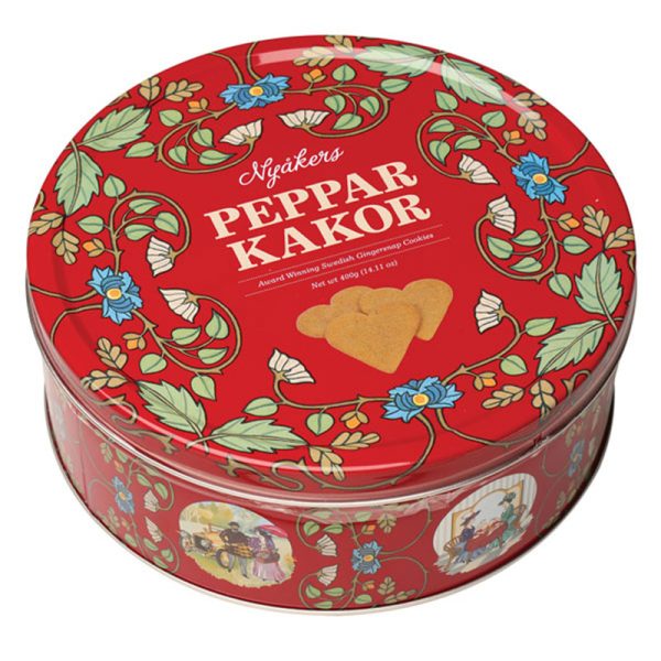 Nyakers Gingerhearts in Red Tin 400g